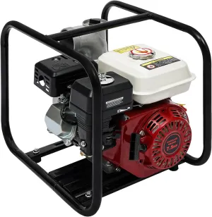 4-Stroke 7.5 HP Gasoline Engine Water Pump,210cc 3in Gasoline Powered Water Transfer Pump,Single Cylinder Air-cooled Trash Pump for Reenhouse Planting,Ground Cleaning,Fishpond Aquaculture…