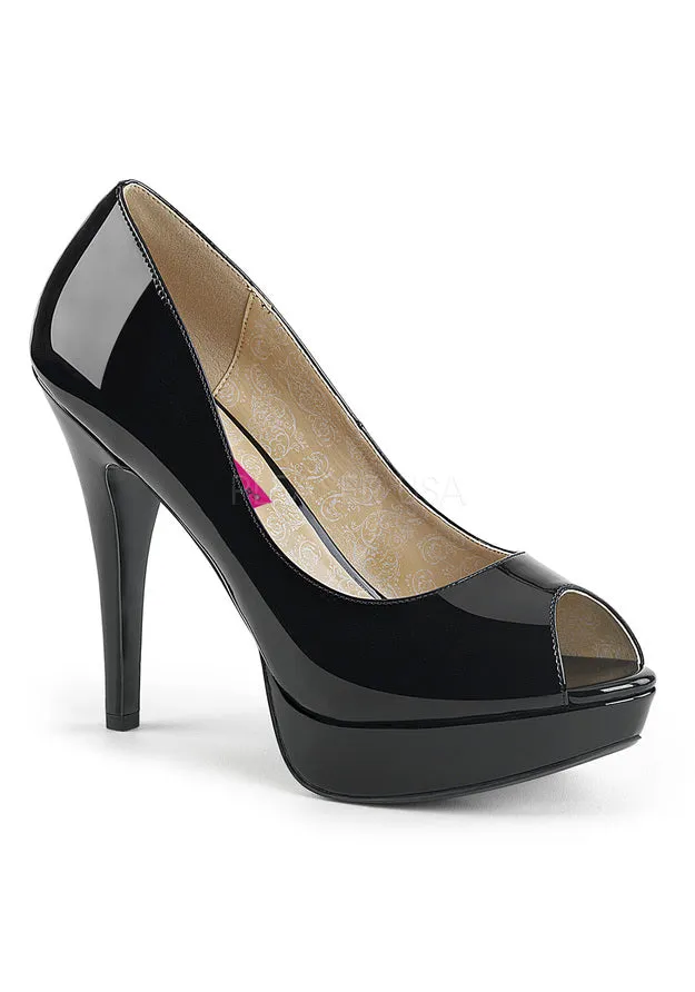 5 1/4" Heel, 1 1/4" Concealed PF Peep Toe Pump