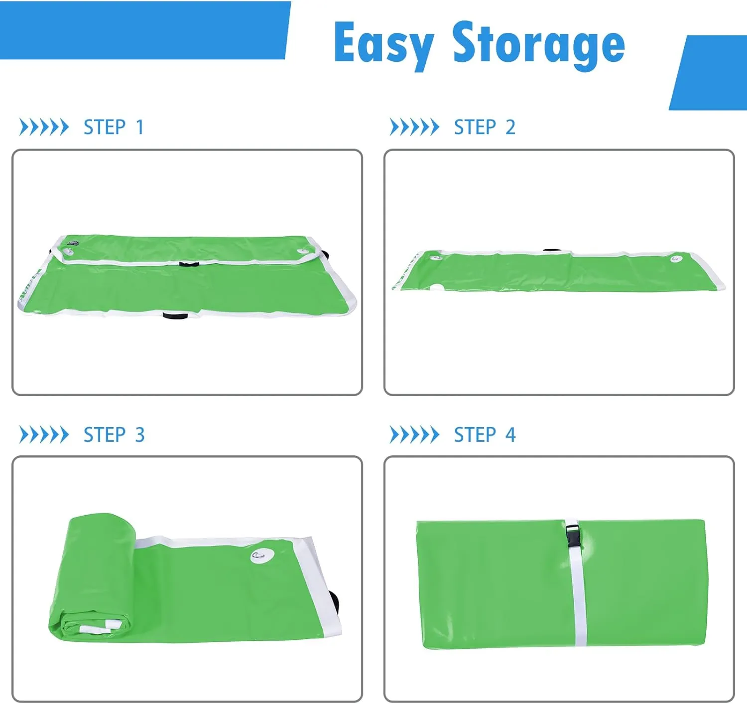 5FT/8FT/10FT/12FT Inflatable Floating Dock for Lakes, Inflatable Dock Floating Platform with Non-Slip Surface, Floating Island Raft for Pool Beach Ocean