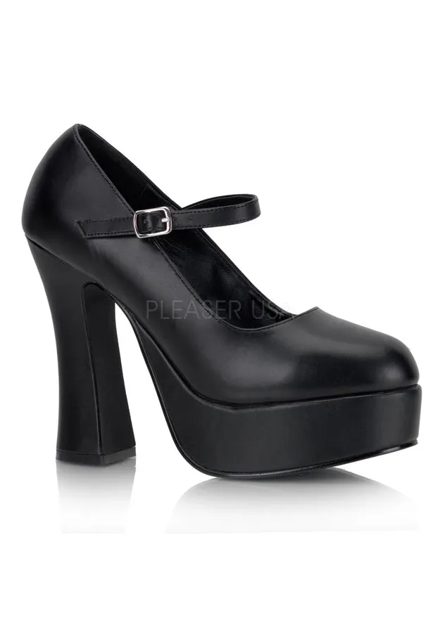 5" Chunky Heel Mary Jane PF Pump