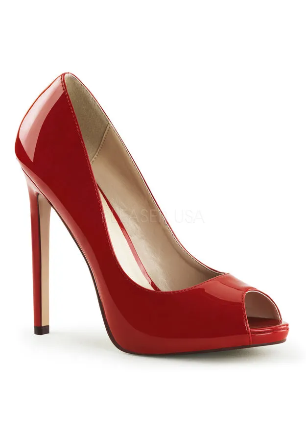 5" Heel, 1/4" PF Peep Toe Pump