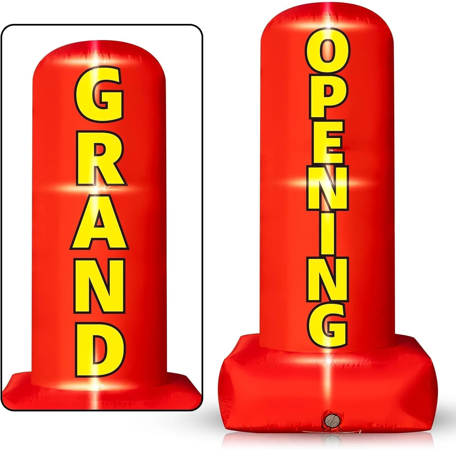 6FT Grand Opening Inflatable Outdoor Decoration,Built-in 3 LED Lights Open Signs for Business Advertising Grand Opening Commercial Activities for Restaurant Retail Salon Bar Stores Cafe Office