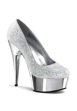 6" Heel, 1 3/4" Slv Chrome PF Plain Pump