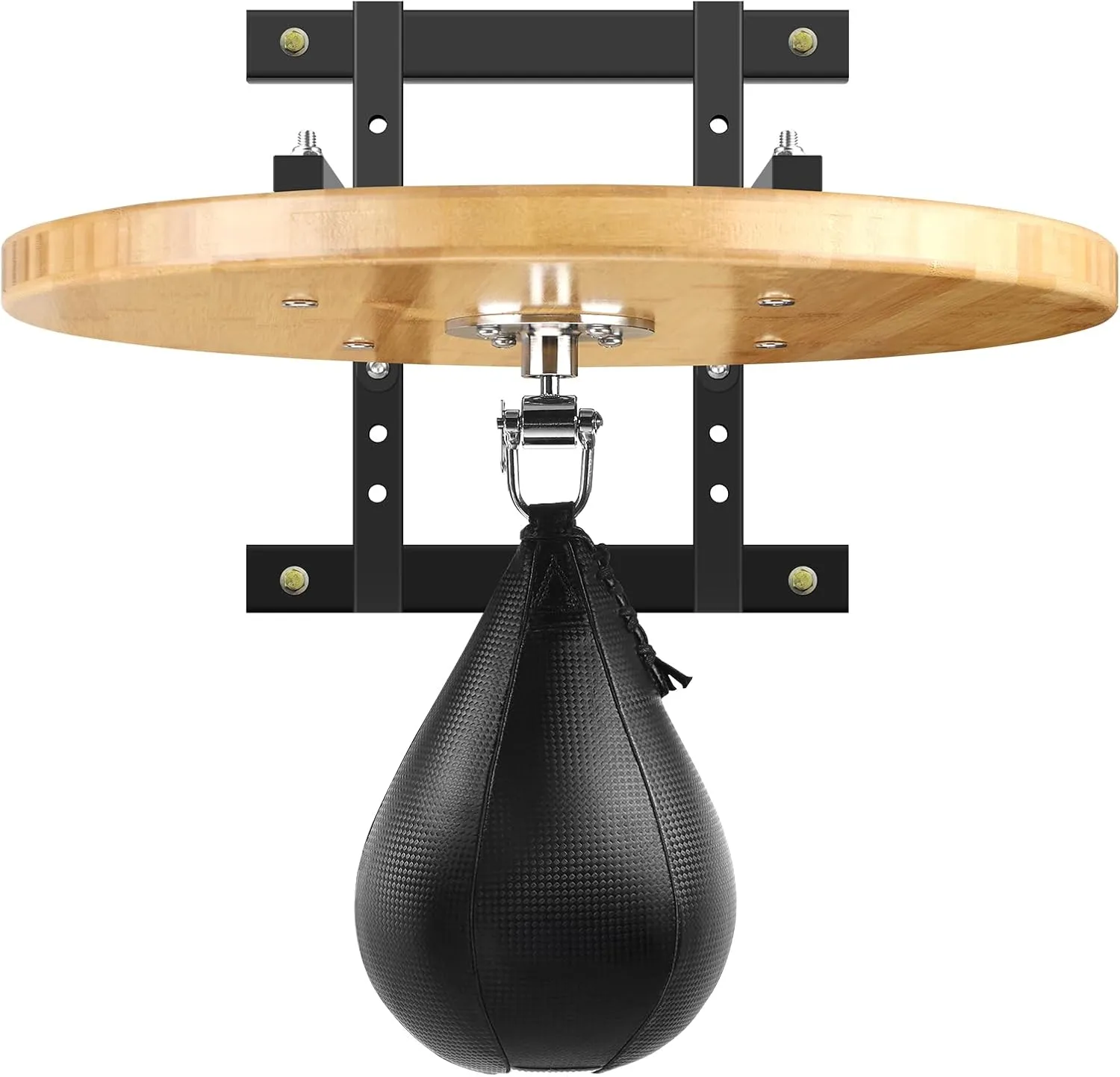 Adjustable Speed Bag Platform Kit with Speed Punching Bag & Professional Speed Bag Swivel for Boxing Training, Exercise, Fitness