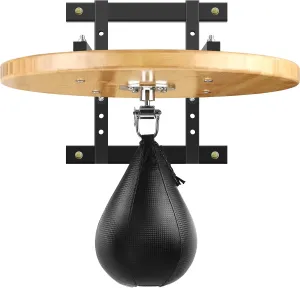 Adjustable Speed Bag Platform Kit with Speed Punching Bag & Professional Speed Bag Swivel for Boxing Training, Exercise, Fitness