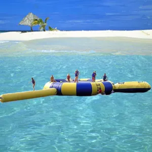 Adult Inflatable Bouncing Water Trampoline, Lakeside Water Trampoline, Outdoor Water Toys Lakeside Floating Trampoline, Inflatable Water Bouncer, Outdoor Water Toys,13ft