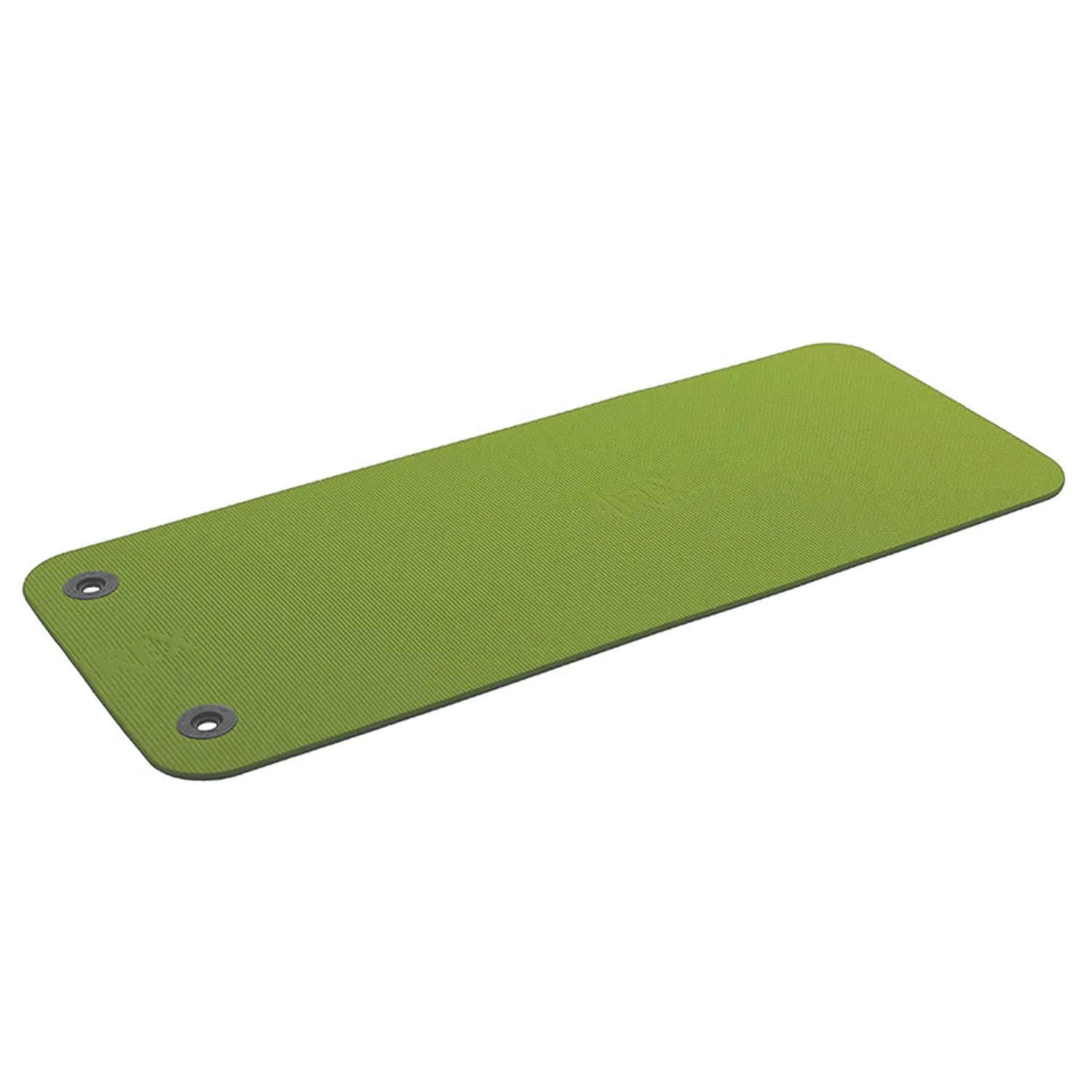 AIREX Fitline 140 Premium Exercise Mat - Home Workout Mat for Rehabilitation, Strength Training, Water Aerobics, Exercise, Fitness, Home Workouts 56" x 23", Lime, With Hanging Grommets