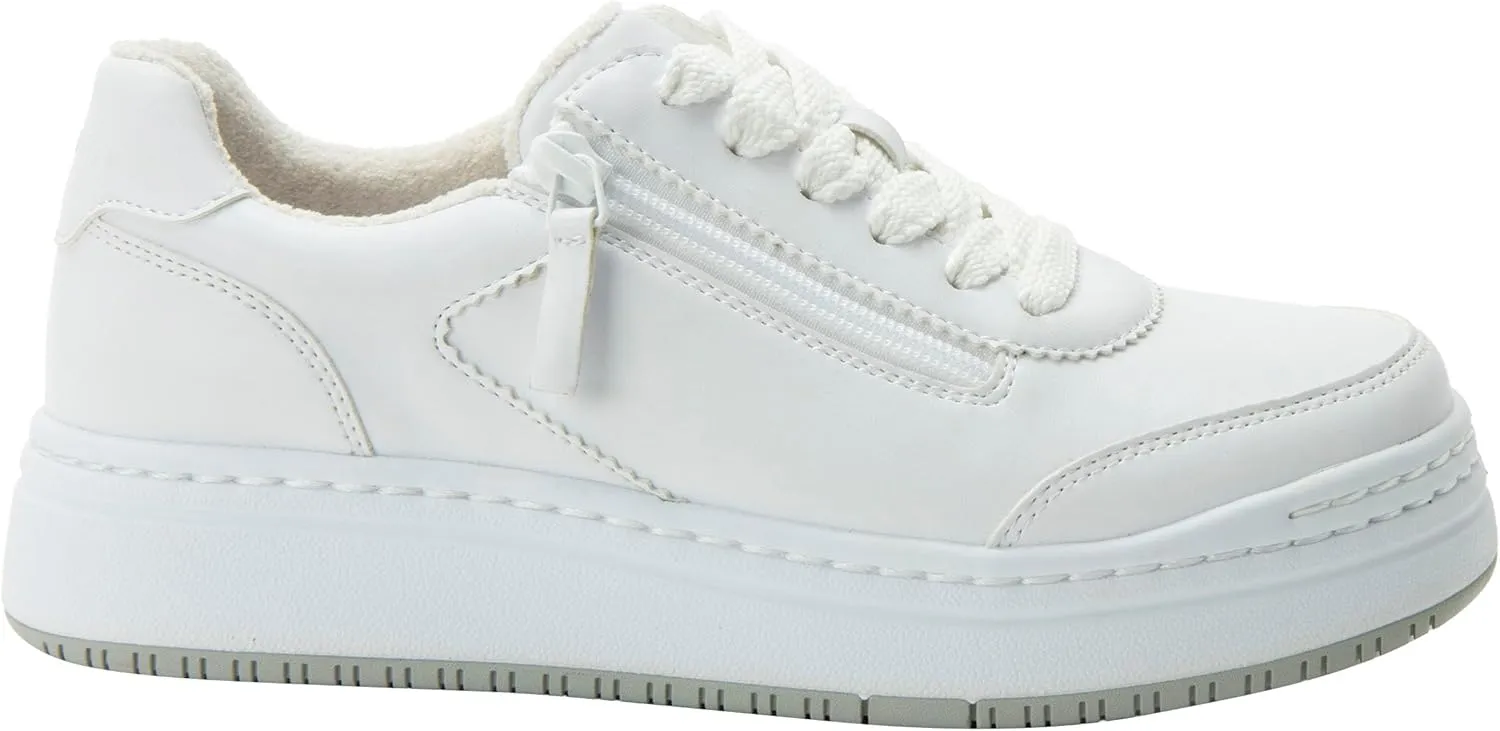 Alegria Women's Averie Zipper Platform Tennis Shoes