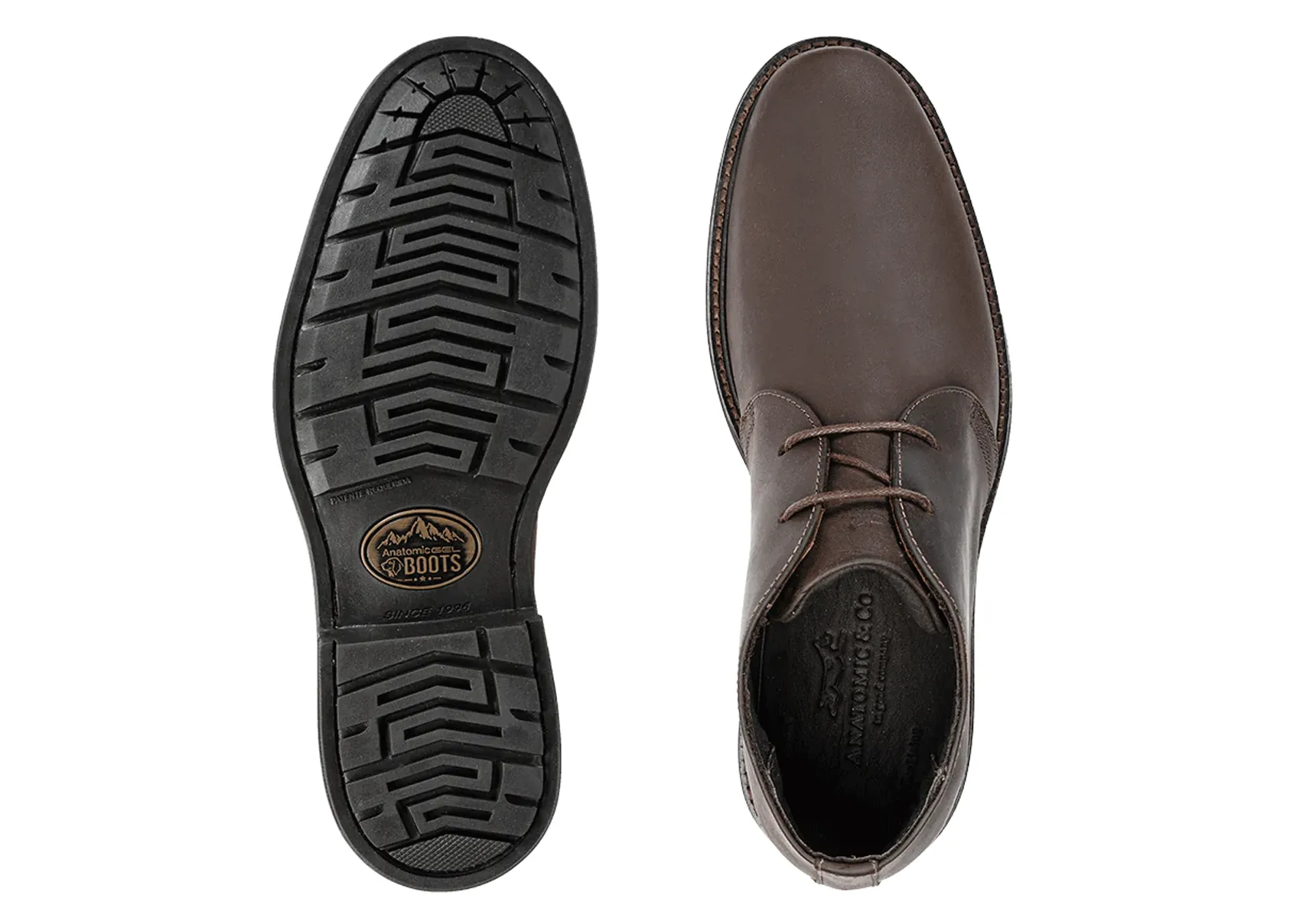 Anatomic Padre Leather Desert Boots - Mustang Tobacco