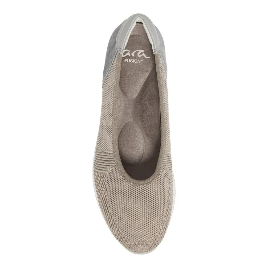 Ara Women's Lauren Sport Ballet Flat Taupe