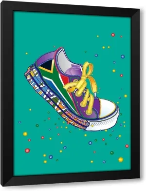 ArtDirect Sneaker South African Township Dance Custom Framed Art Print Giclee Print or Canvas Options with Various Sizes and Customization by Kaminski, Carlo (620976)