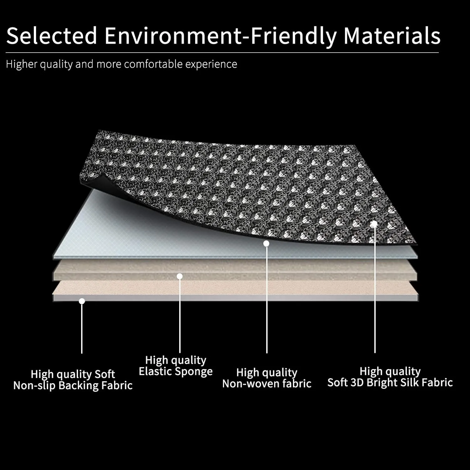 Auto Newer 2 PCS Breathable Universal Four Seasons Car Seat Covers，Luxury Car Seat Cushion，Protectors for Front Seat Bottoms,Compatible with 95% Vehicles， Fit for Cars Truck SUV or Vans(Black Grey)