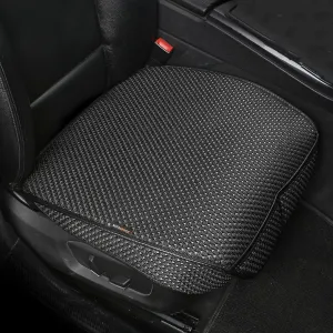 Auto Newer 2 PCS Breathable Universal Four Seasons Car Seat Covers，Luxury Car Seat Cushion，Protectors for Front Seat Bottoms,Compatible with 95% Vehicles， Fit for Cars Truck SUV or Vans(Black Grey)