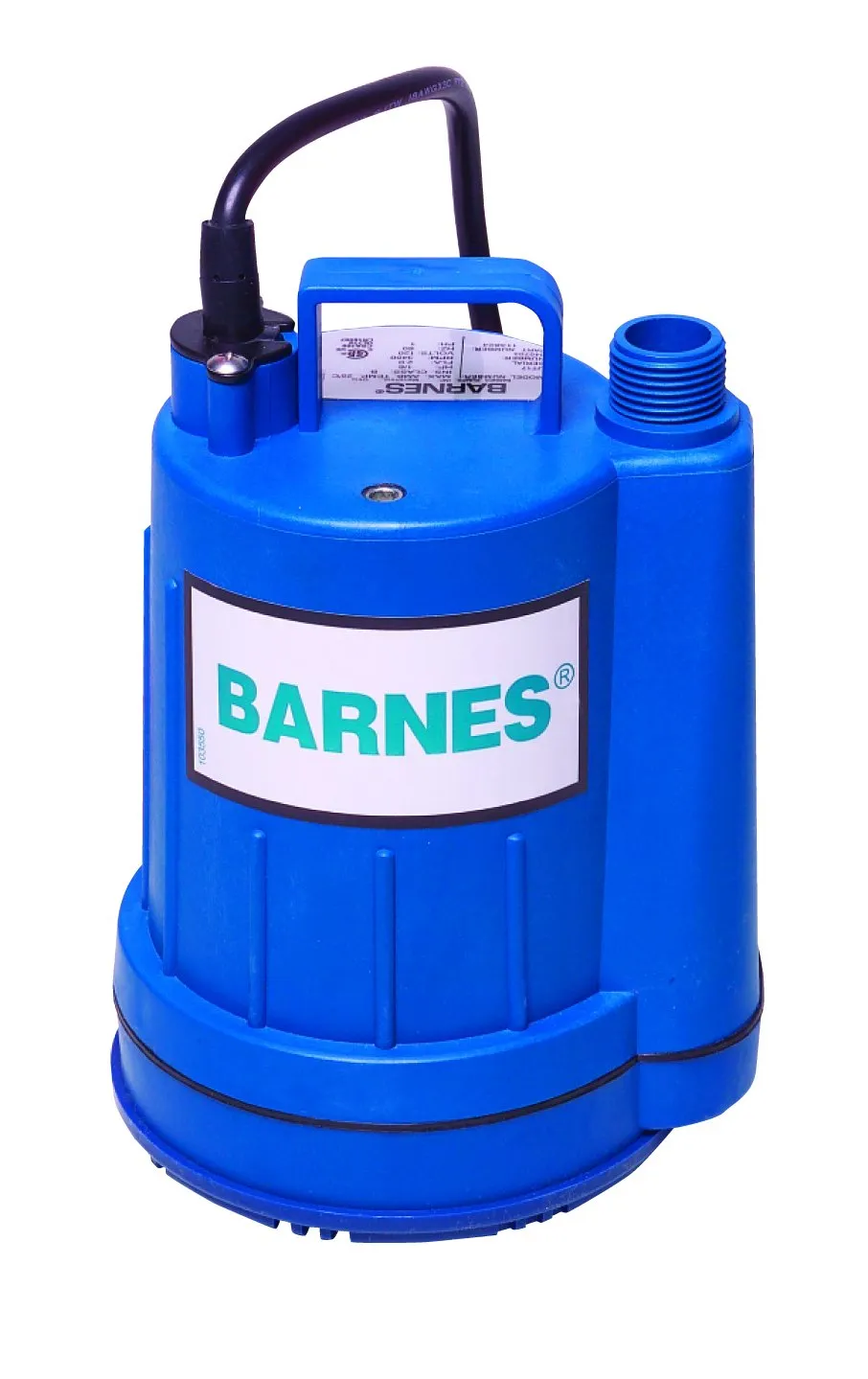 Barnes 113824 Model UT17 Submersible Sump Pump - High-Efficiency for Residential Use, Cast Iron Vortex Impeller, 1/6 HP, 16 GPM,15' Waterproof Cord