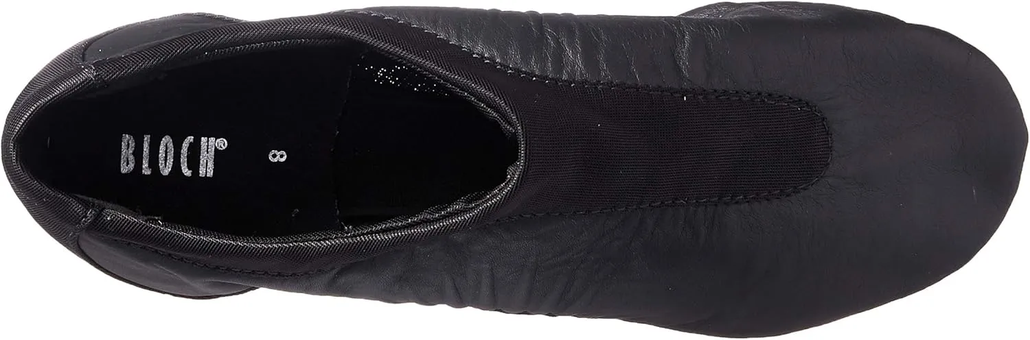 Bloch Dance Women's Pulse Leather and Neoprene Split Sole Jazz Shoe