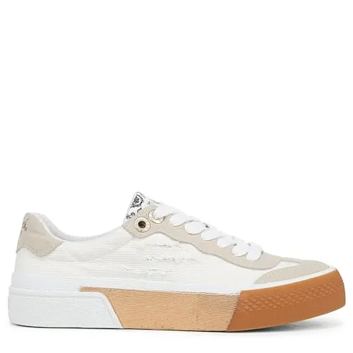 Blowfish Malibu Womens Wildcard Sneaker Off White Canvas 6 M