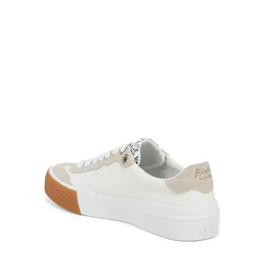 Blowfish Malibu Womens Wildcard Sneaker Off White Canvas 6 M