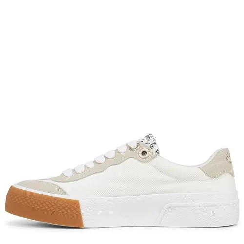 Blowfish Malibu Womens Wildcard Sneaker Off White Canvas 8 M