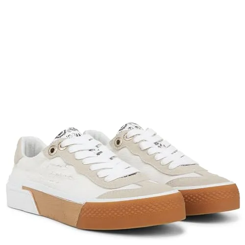 Blowfish Malibu Womens Wildcard Sneaker Off White Canvas 8 M