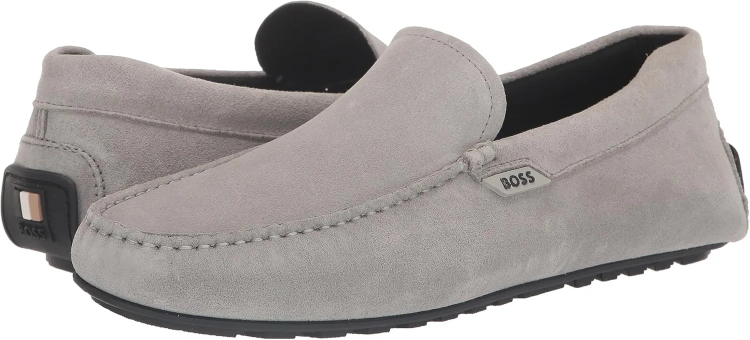 BOSS Men's Noel Suede Leather Moccasin Loafer
