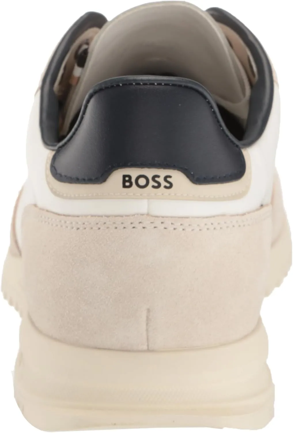 BOSS Men's Zayn Low Profile Suede Leather Two Tone Sneaker