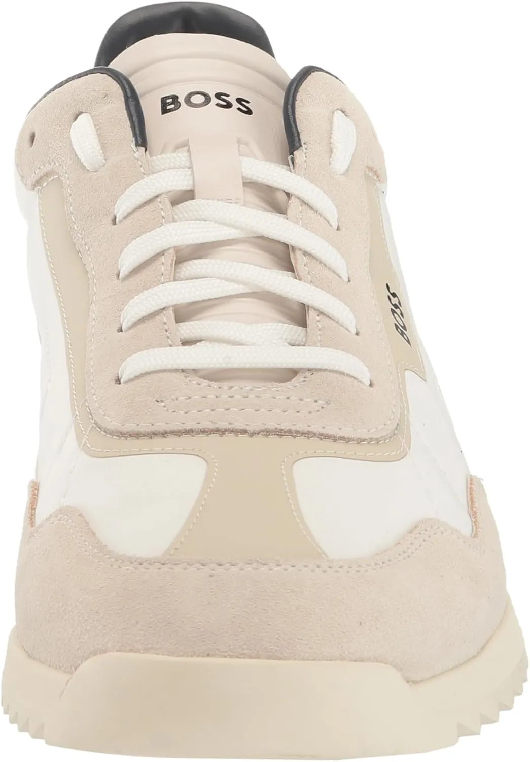 BOSS Men's Zayn Low Profile Suede Leather Two Tone Sneaker