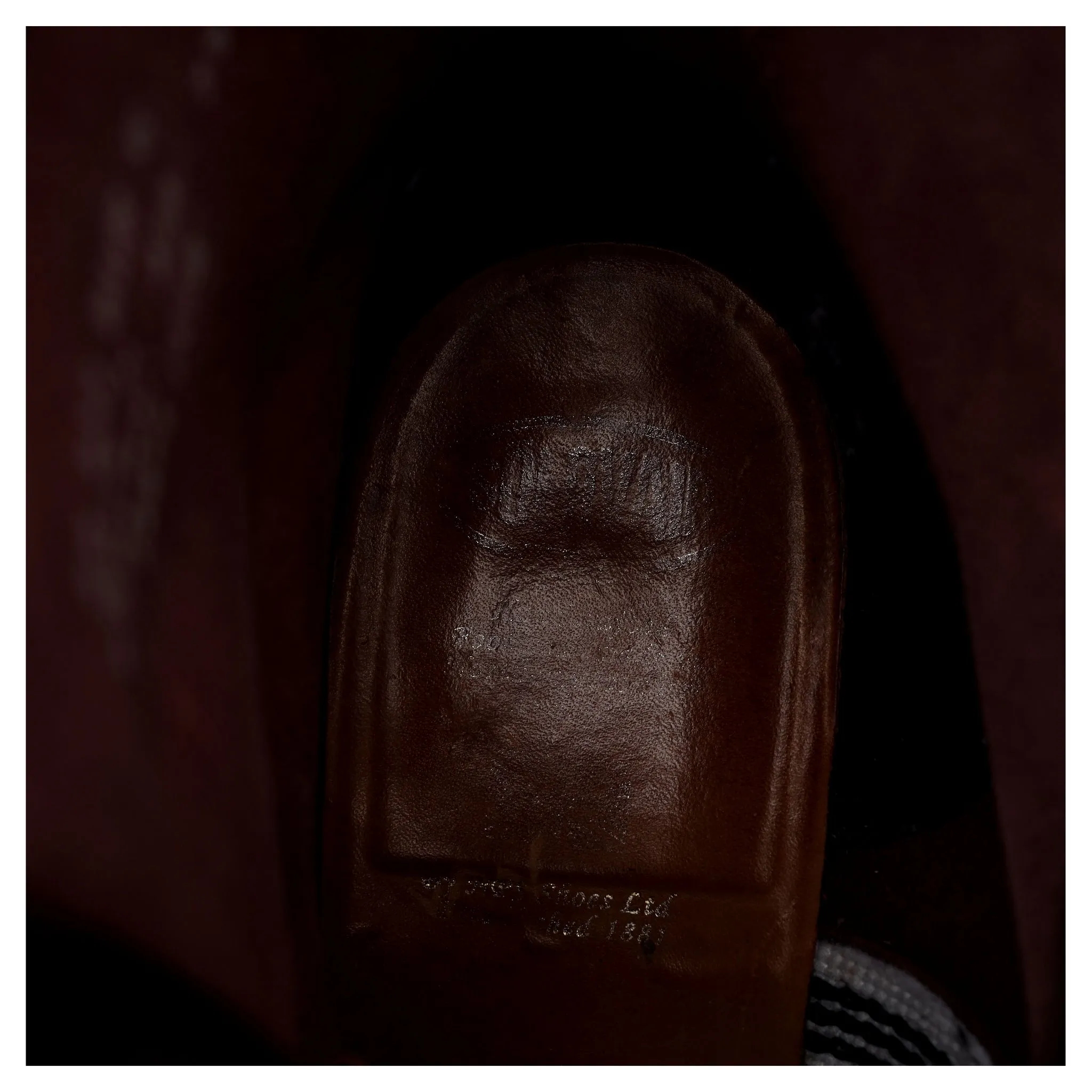 Burgundy Leather Derby Boot UK 7.5 F