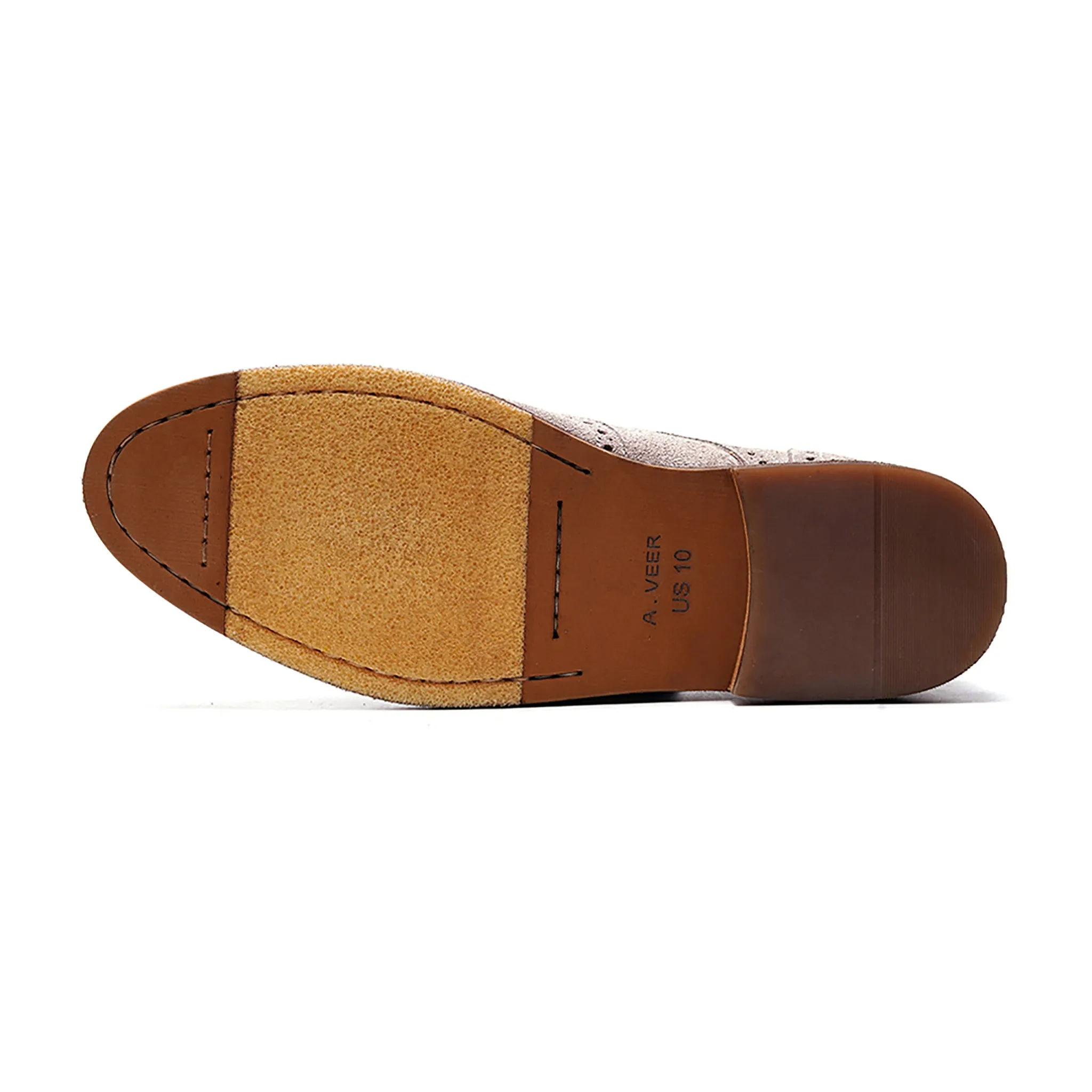 Cambridge Wingtip Lace-up // Taupe Suede