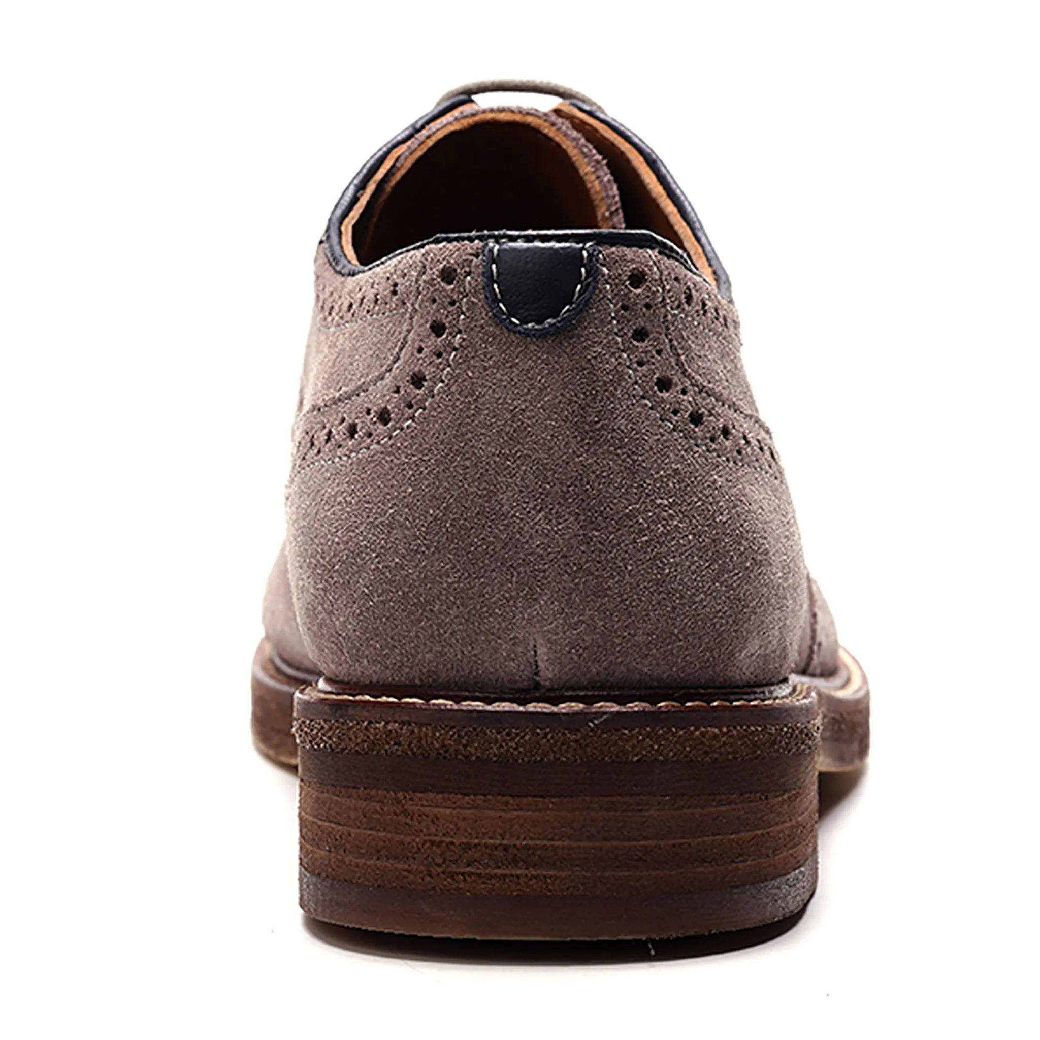 Cambridge Wingtip Lace-up // Taupe Suede