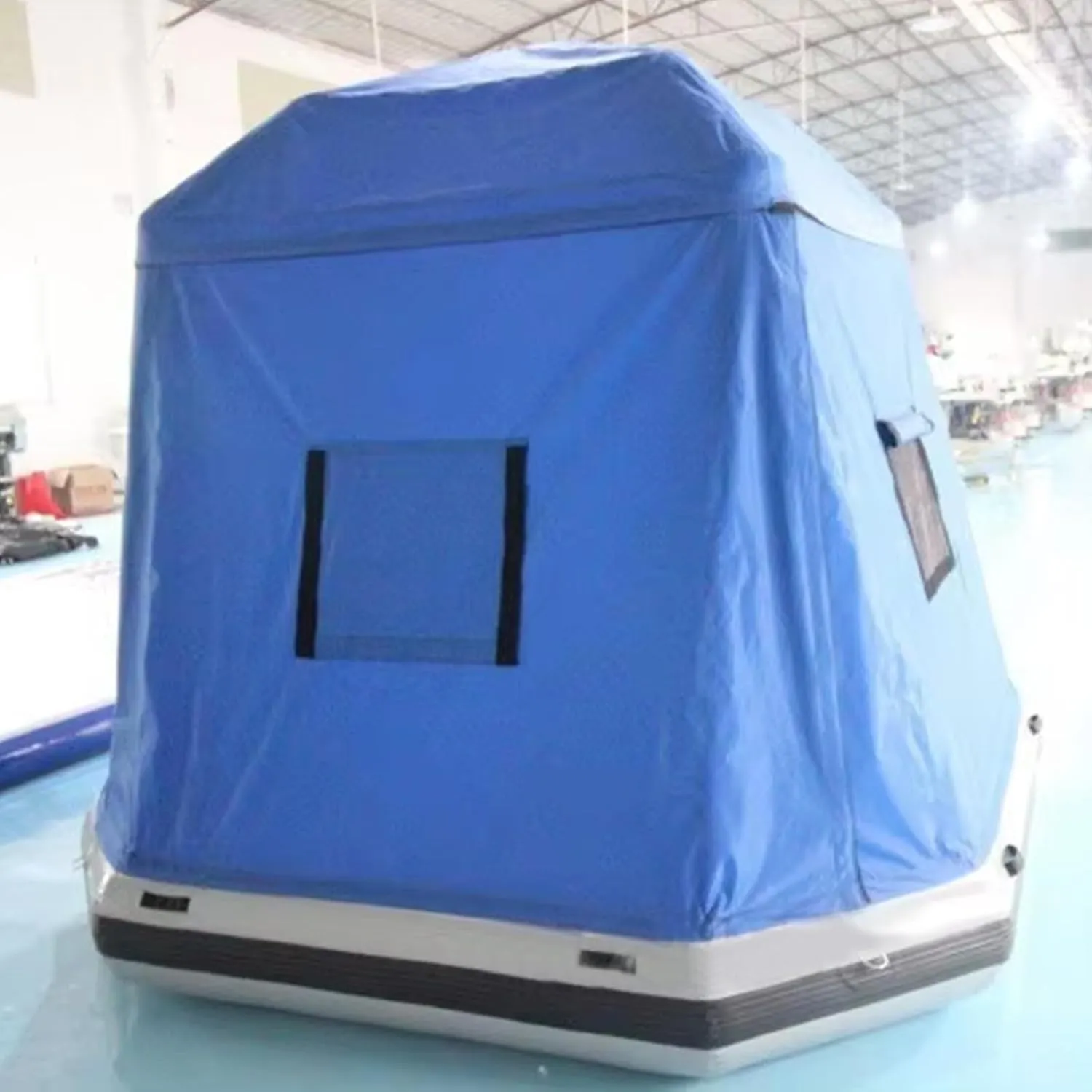 Camping Tent Quick Setup Blow Up Tents Inflatable Floating Shoal Tent Fishing Raft Boat Waterproof Windproof