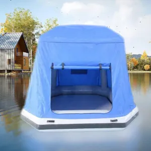 Camping Tent Quick Setup Blow Up Tents Inflatable Floating Shoal Tent Fishing Raft Boat Waterproof Windproof