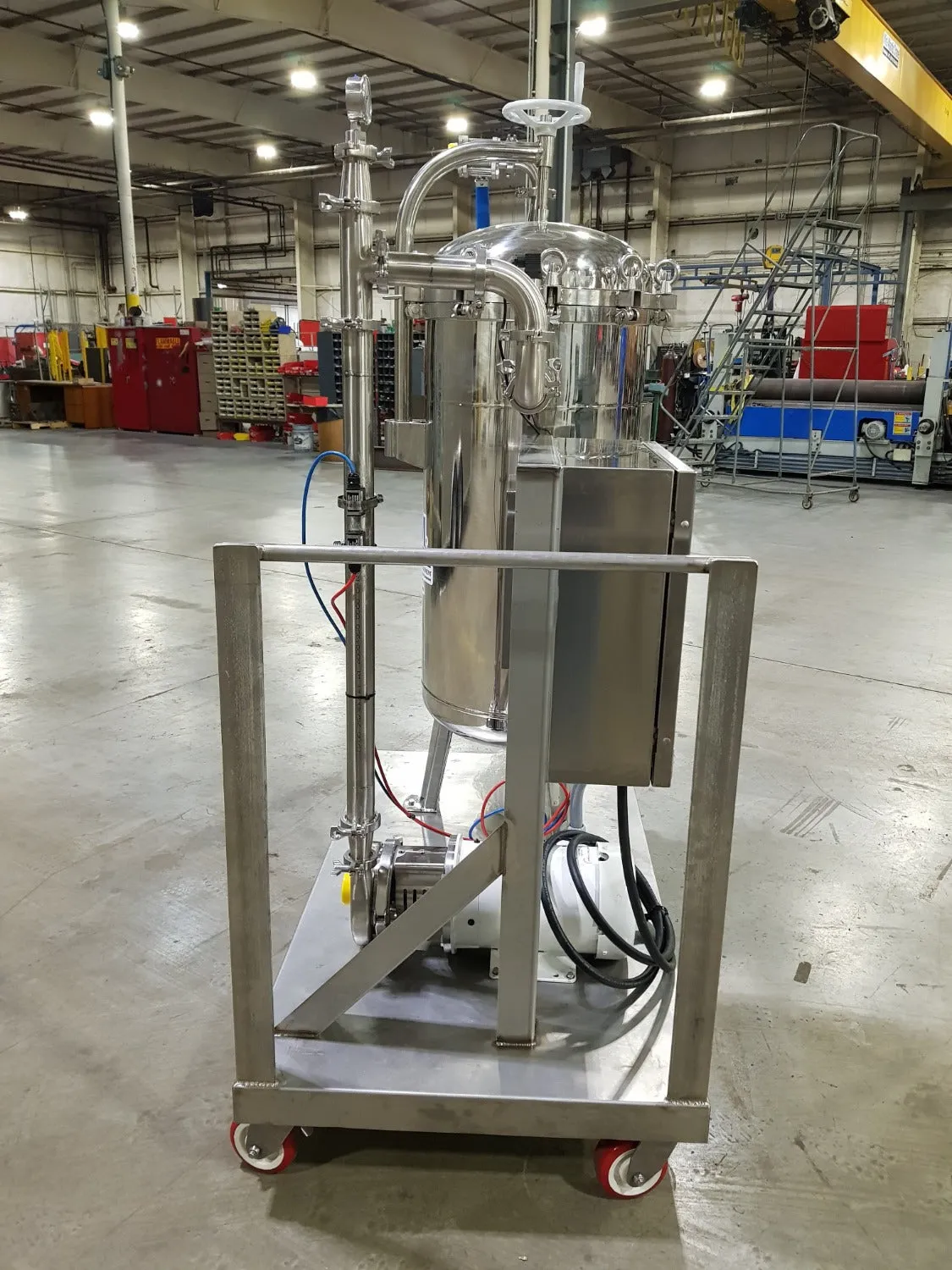Cart Mounted Stainless Steel Pump System With Control Panel (6219)