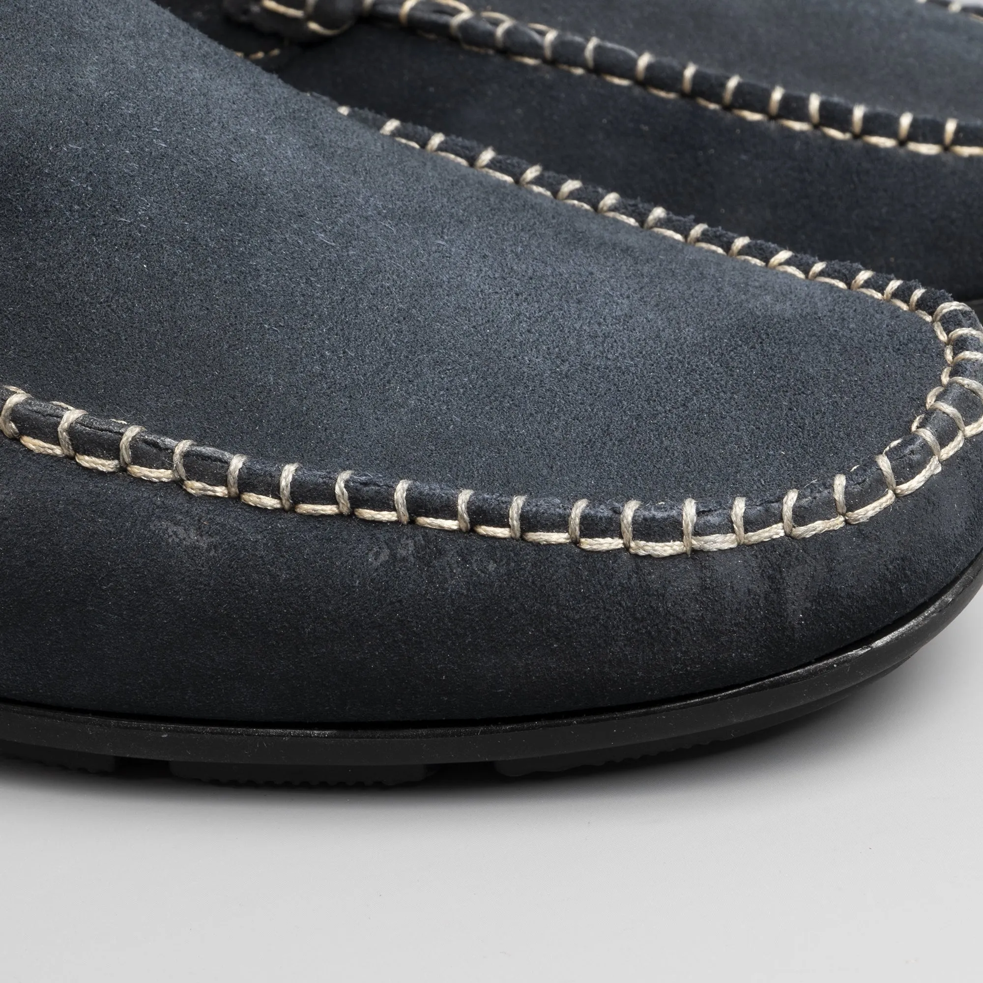 Catesby Shoemakers JOSHUA Mens Suede Leather Driving Loafers Navy