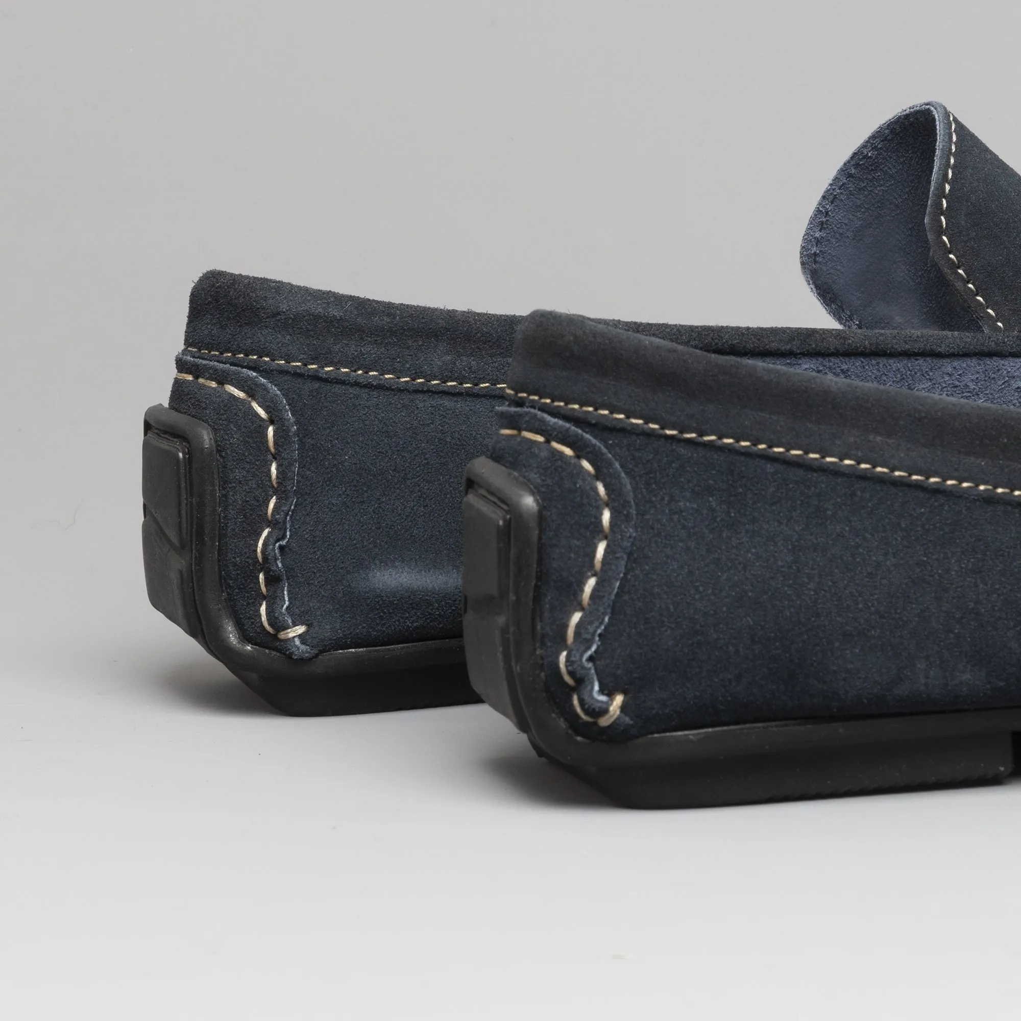 Catesby Shoemakers JOSHUA Mens Suede Leather Driving Loafers Navy