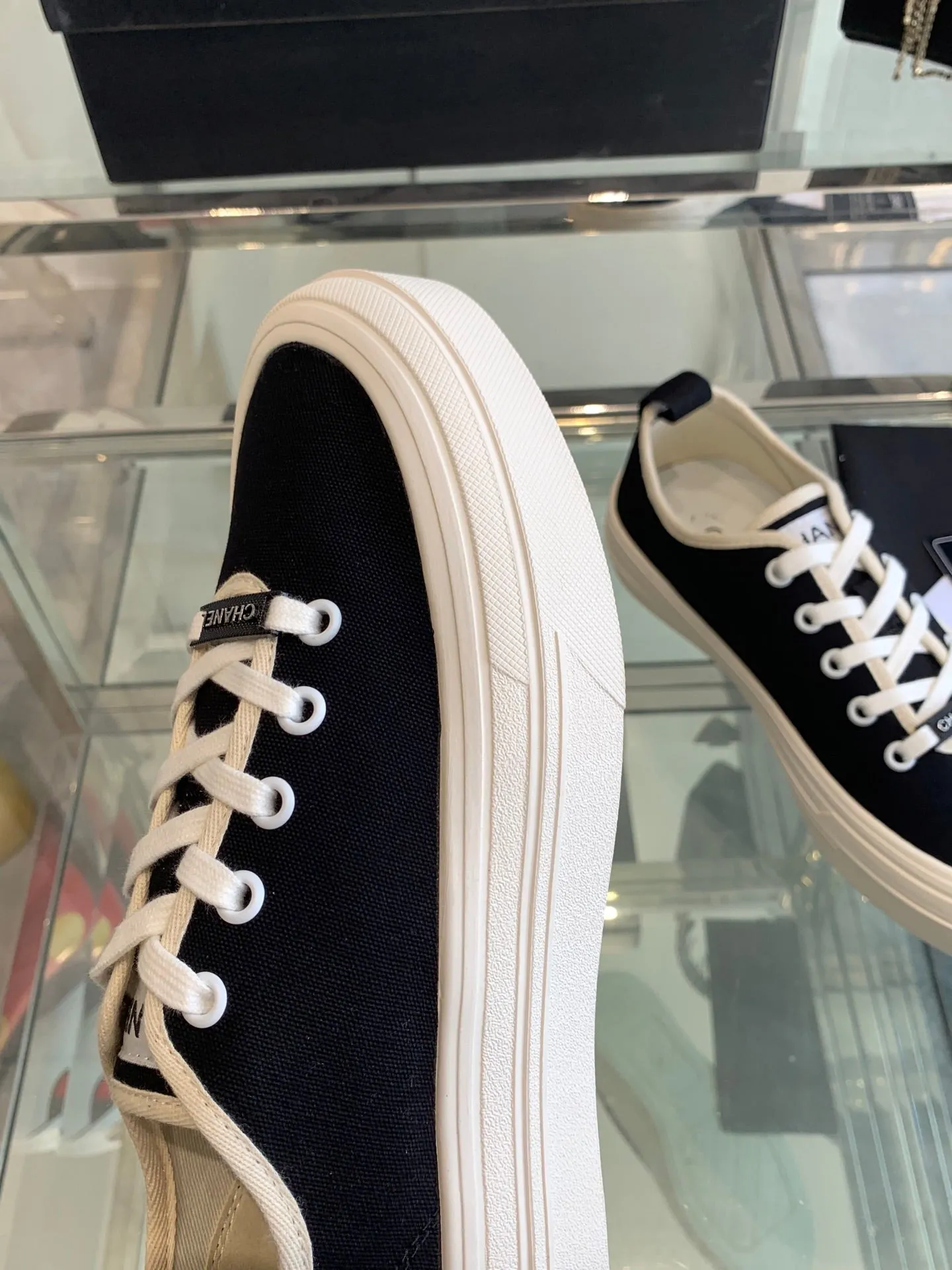 CC Sneaker Black Canvas  203261
