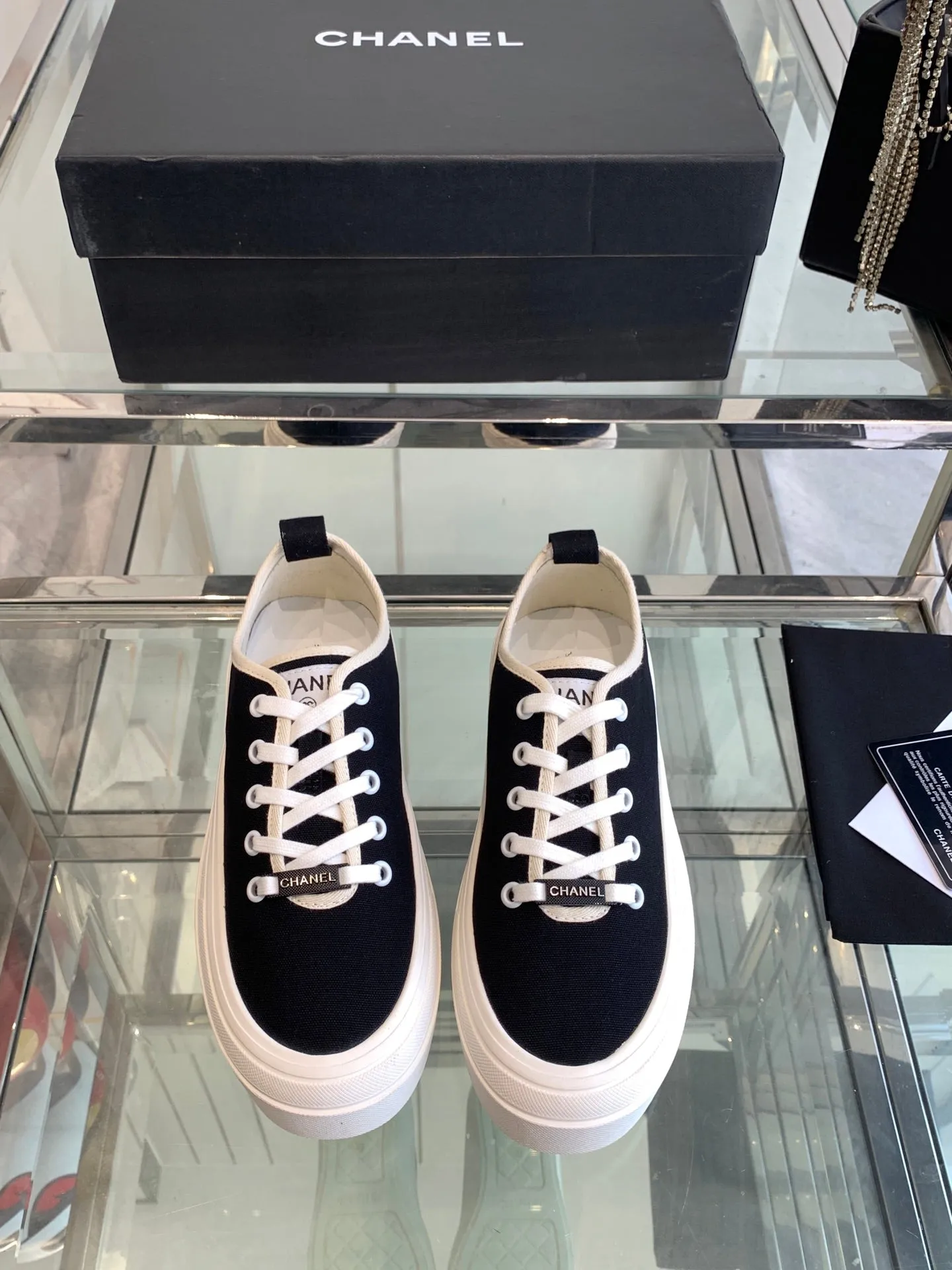 CC Sneaker Black Canvas  203261