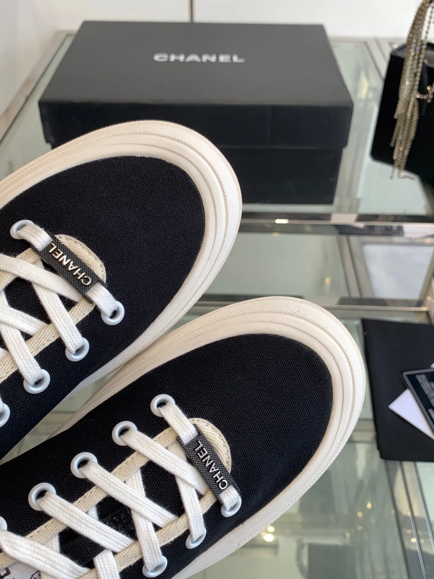 CC Sneaker Black Canvas  203261