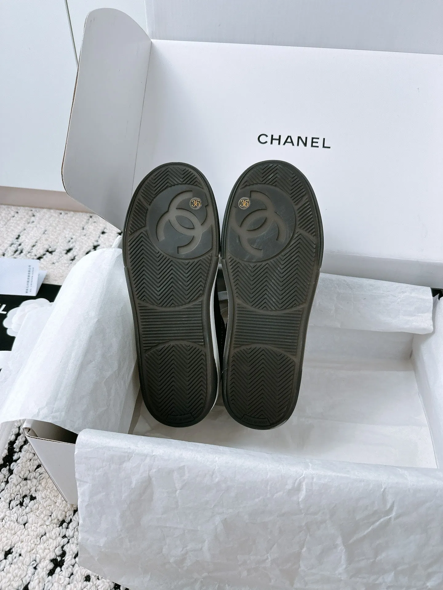 CC Sneaker In Black Canvas Fabric 144507