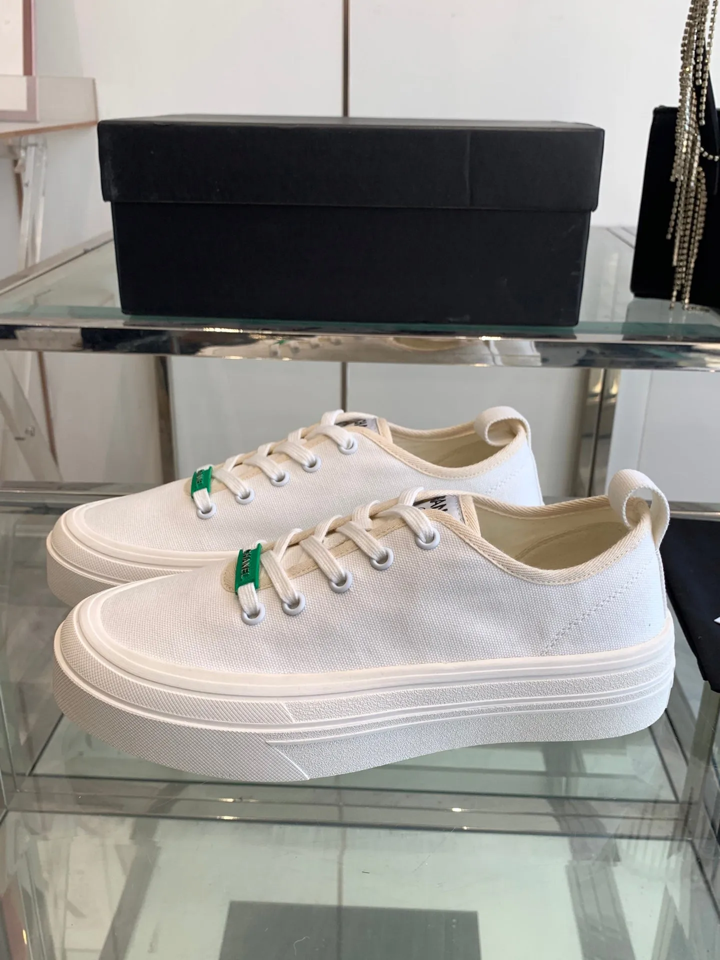 CC Sneaker White Canvas  203263