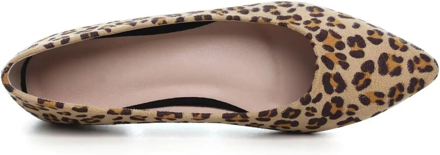 ChaiRong Zhou Women Pointed Toe Ballets Flats Comfort Slip On Walking Shoes for Driving
