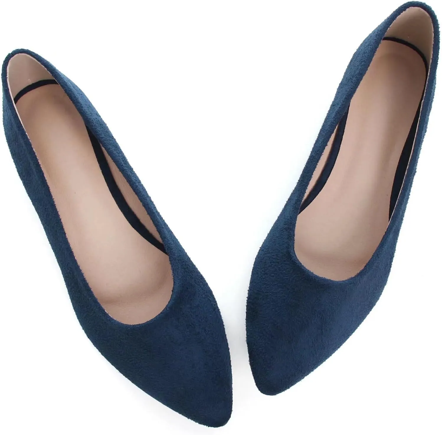 ChaiRong Zhou Women Pointed Toe Ballets Flats Comfort Slip On Walking Shoes for Driving