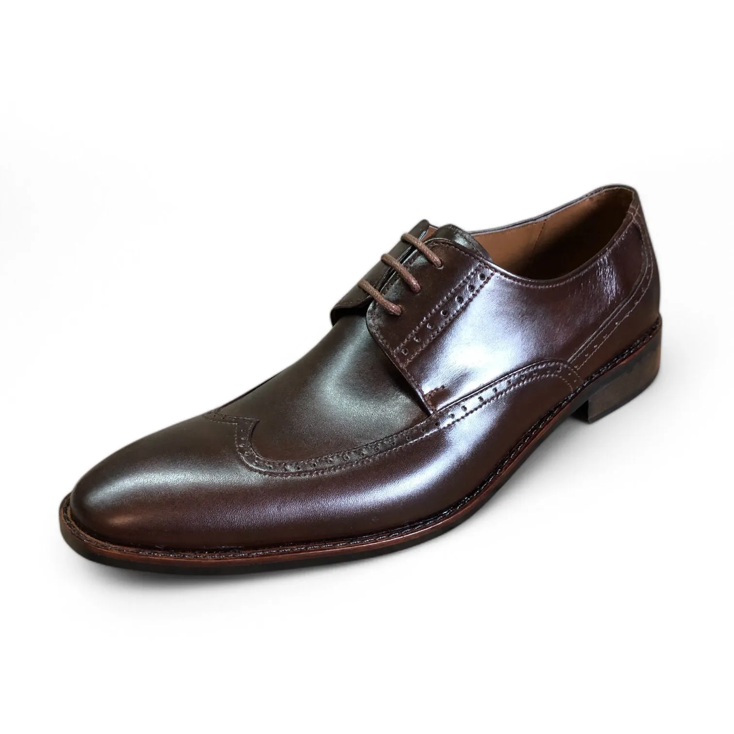 Chocolate Brown Wingtip Derby