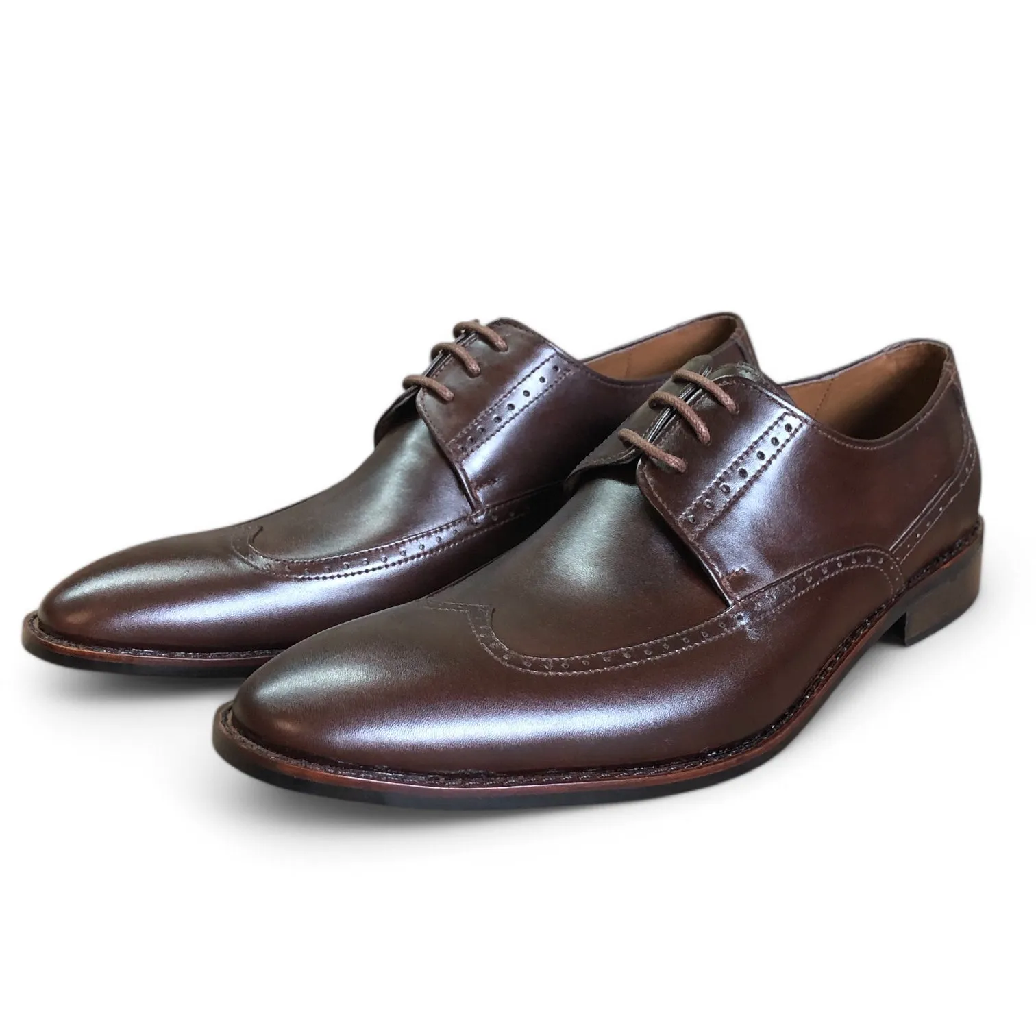 Chocolate Brown Wingtip Derby