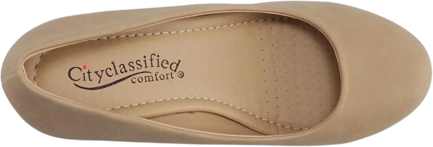 CITYCLASSIFIED Mark/Thomas ~ Womens Mary Jane Strap Comfortable Office Dress Platform Wedge Pump Heel Shoes