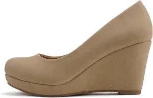 CITYCLASSIFIED Mark/Thomas ~ Womens Mary Jane Strap Comfortable Office Dress Platform Wedge Pump Heel Shoes