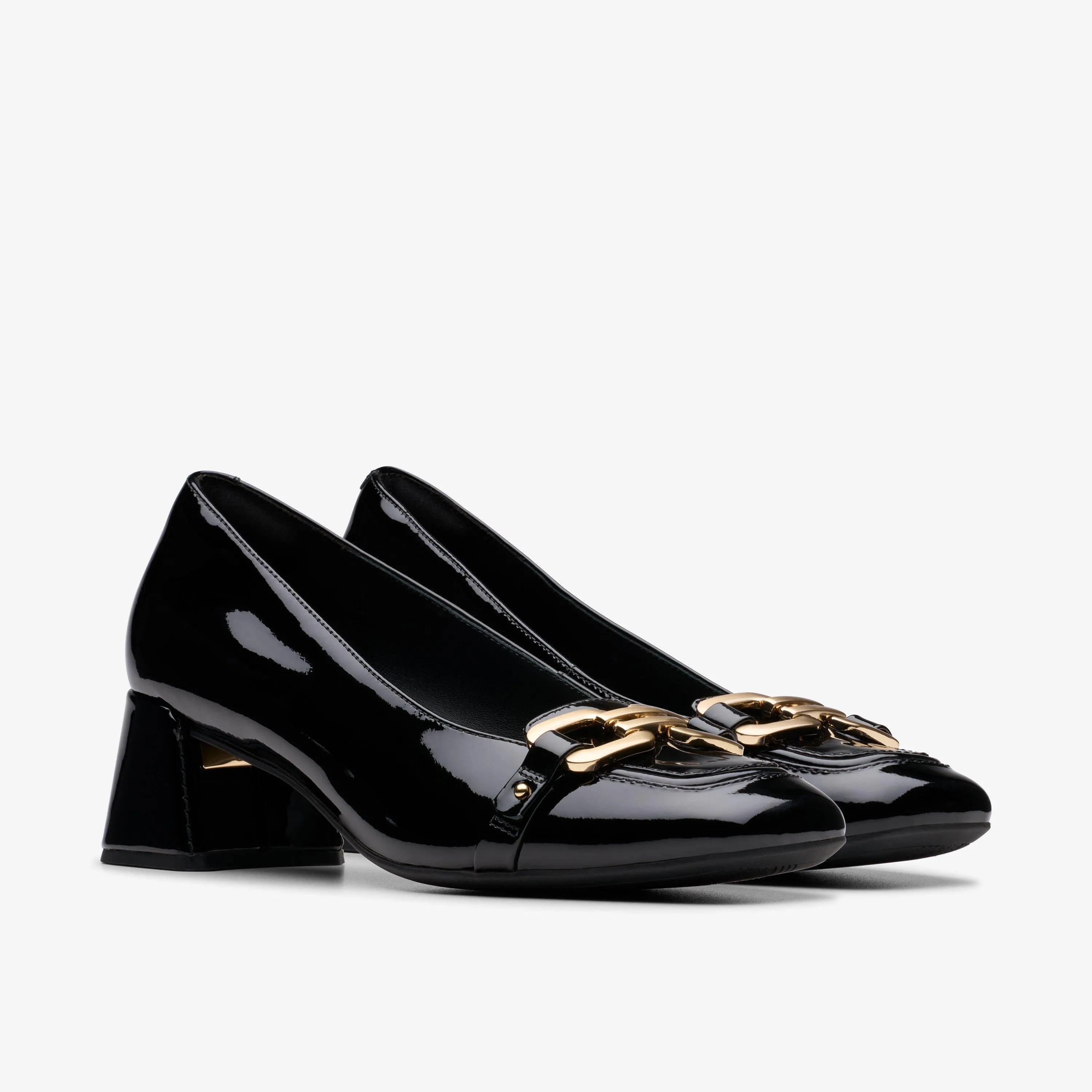 Clarks Women's Nyta45 Court Black Patent 26181317