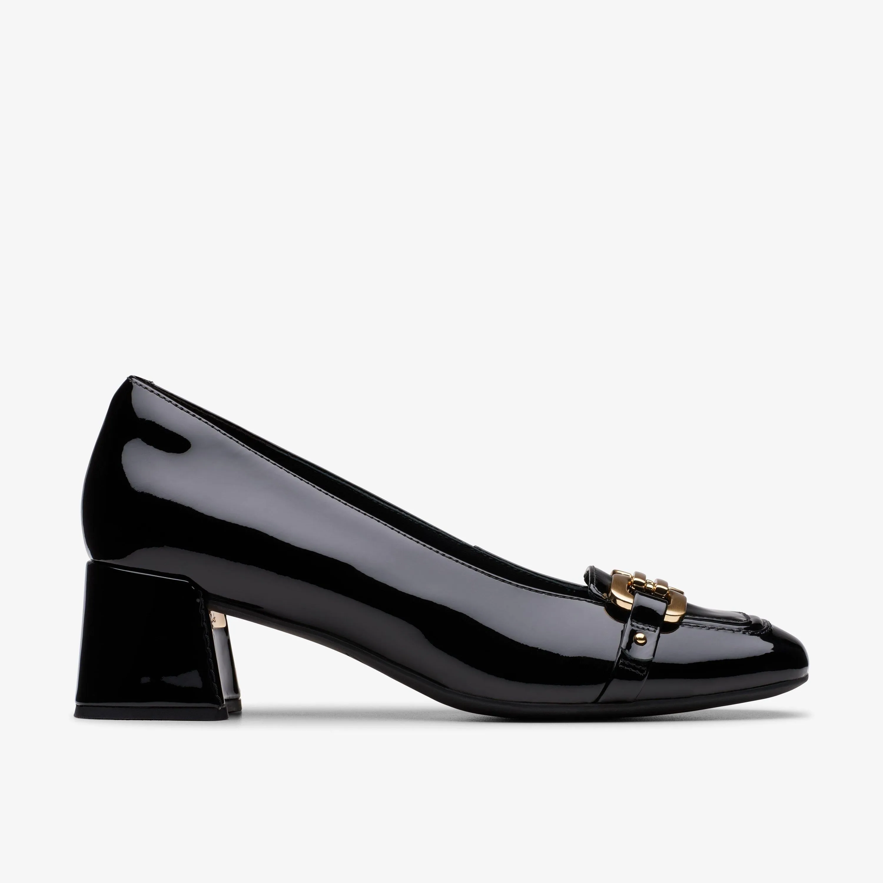 Clarks Women's Nyta45 Court Black Patent 26181317