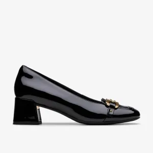 Clarks Women's Nyta45 Court Black Patent 26181317