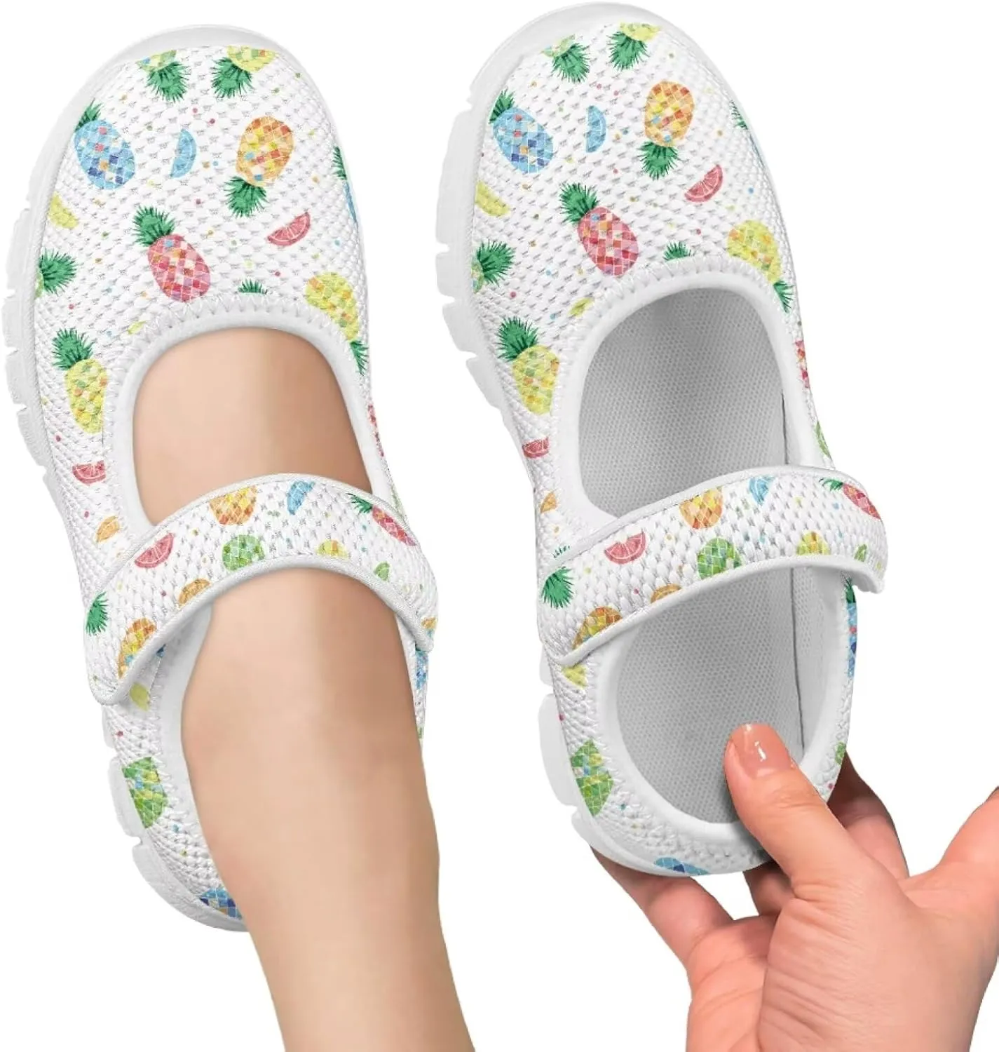 Coloranimal Mary Jane Shoes for Girls Casual Dress Shoes Single Buckle Princess Shoes Girls Flats Back to School Uniform Shoes