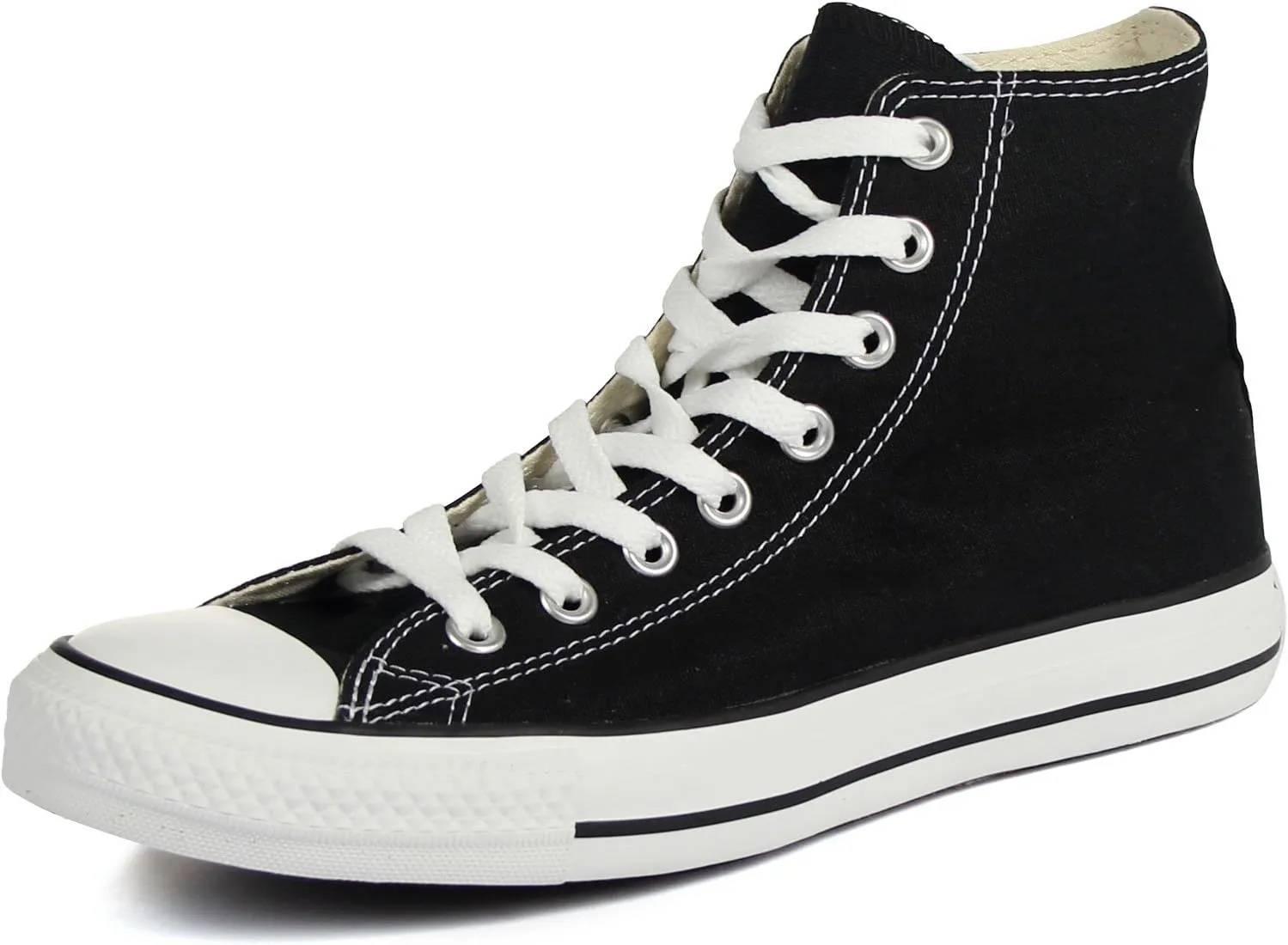 Converse Chuck Taylor All Star Hi Top Sneaker Black Canvas 12.5 Women/10.5 Men
